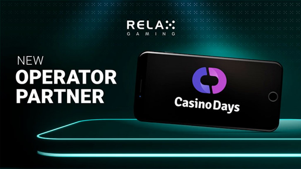 Relax Gaming teams up with brand-new operator Casino Days