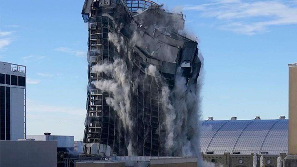  Former Trump Plaza Hotel and Casino in Atlantic City demolished