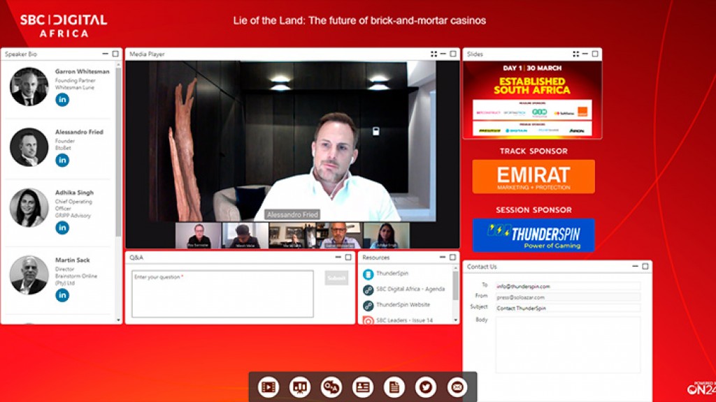 El futuro de los casinos tradicionales, tema de una de las charlas de SBC Digital Africa