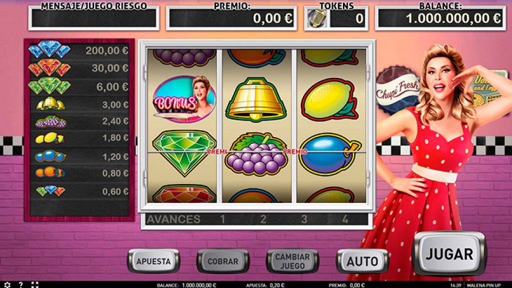 Malena Pin Up, the new game by R. Franco Digital