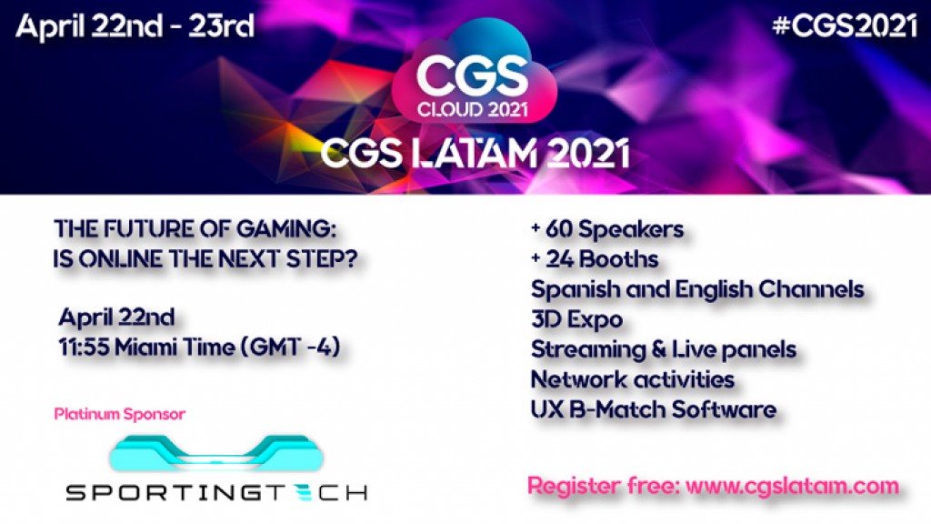 CGS 2021 presents ´The Future of Gaming: Online is the Next Step´, a panel sponsored by Sportingtech 