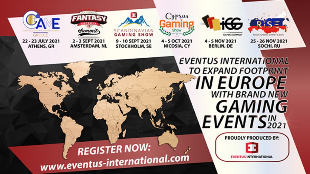 Eventus International to Expand Footprint in Europe with Brand New Gaming Events for 2021