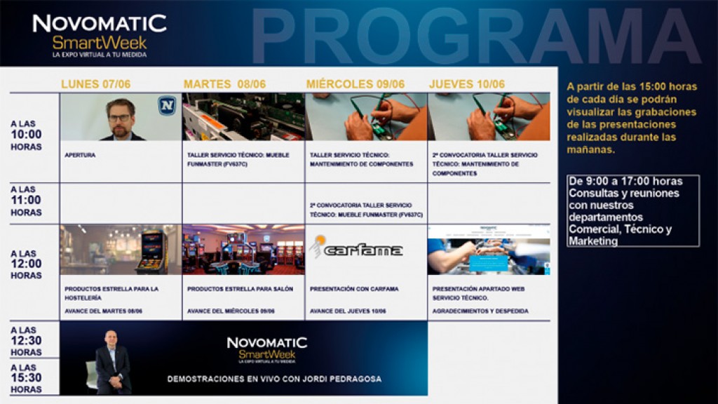 Virtual expo Novomatic Smartweek starts today