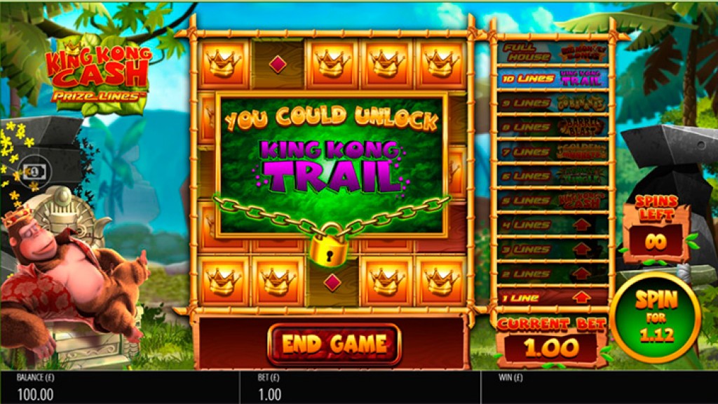 King Kong Cash returns with Blueprint Gaming´s Prize Lines™ mechanic