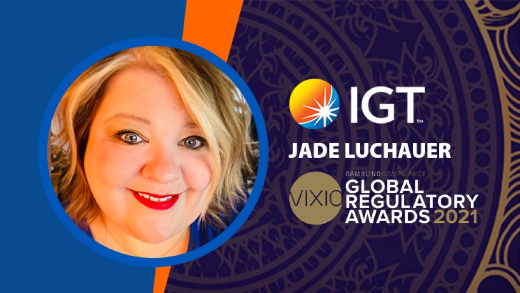 IGT´s Jade Luchauer Honored in Global Regulatory Awards 2021 for ´Outstanding Individual Contribution to Responsible Gaming´