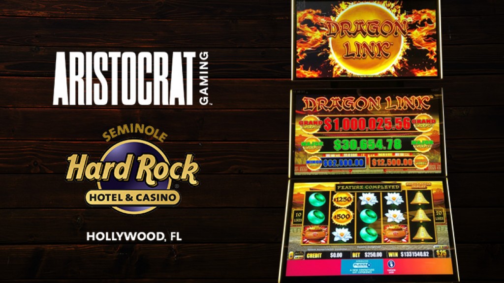 South Florida Resident Hits $1.3 Million Jackpot on Aristocrat Gaming´s Dragon Link™ Slot Game