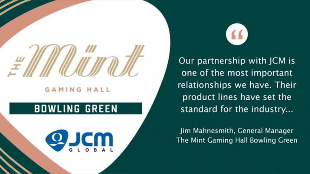 JCM Global Installs Core Product Suite on Historical Horse Racing Devices at The Mint Gaming Hall Bowling Green