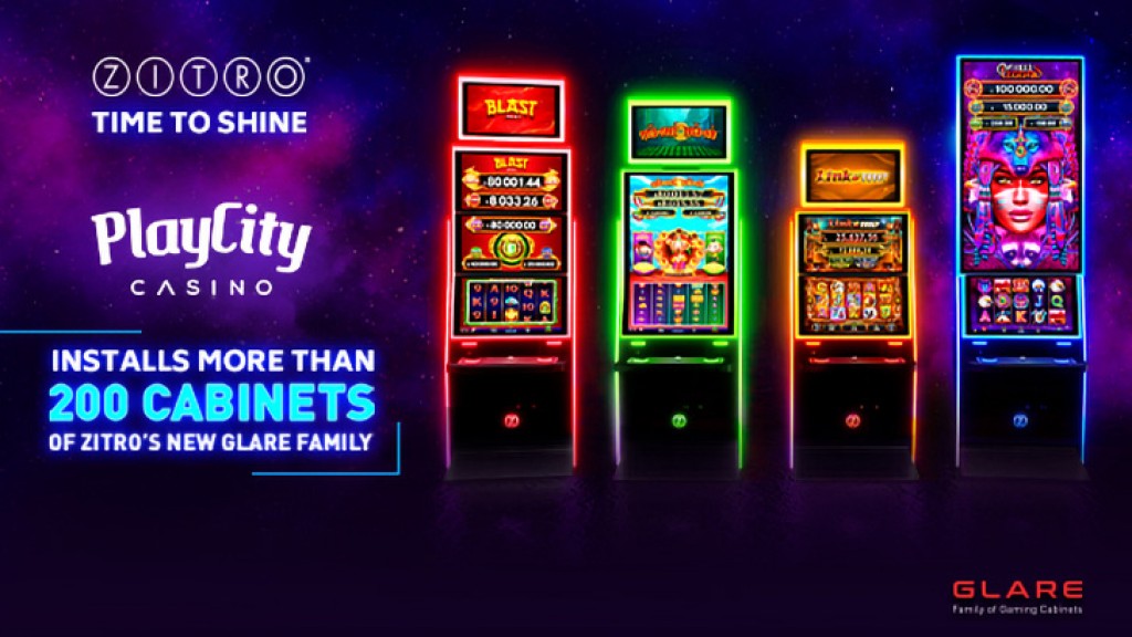 PLAYCITY installs more than 200 cabinets of ZITRO´S new Glare family