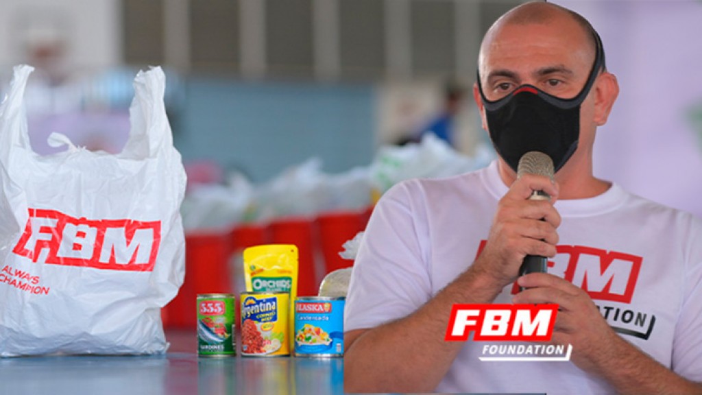 FBM Foundation distributes 250 essential kits in Marikina, Philippines