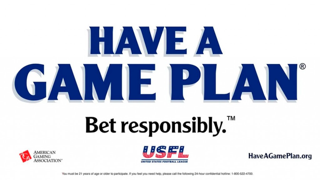 USFL Joins AGA´s Have A Game Plan.® Bet Responsibly.™ Campaign