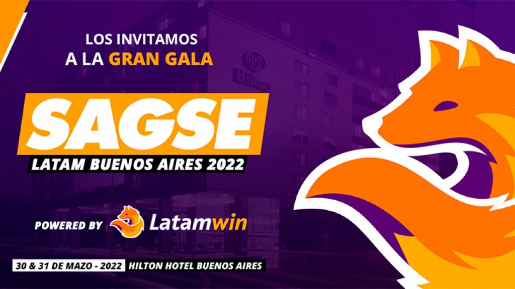 Latamwin invites to The Great Gala of Gaming SAGSE Latam 2022