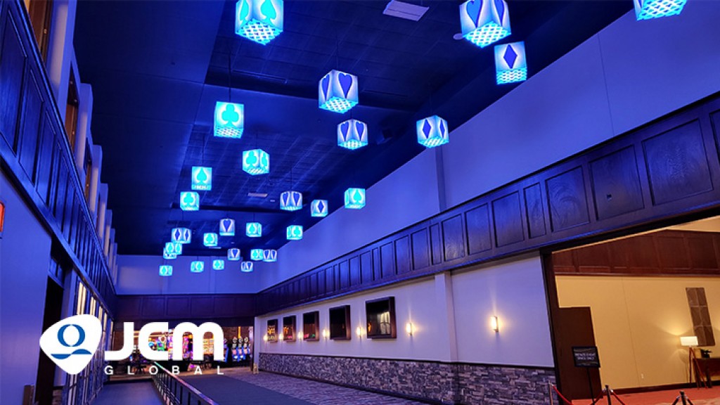 JCM Global Uses 30 Suspended Video Cubes to Create Unique Experience at Grand Casino Hotel & Resort