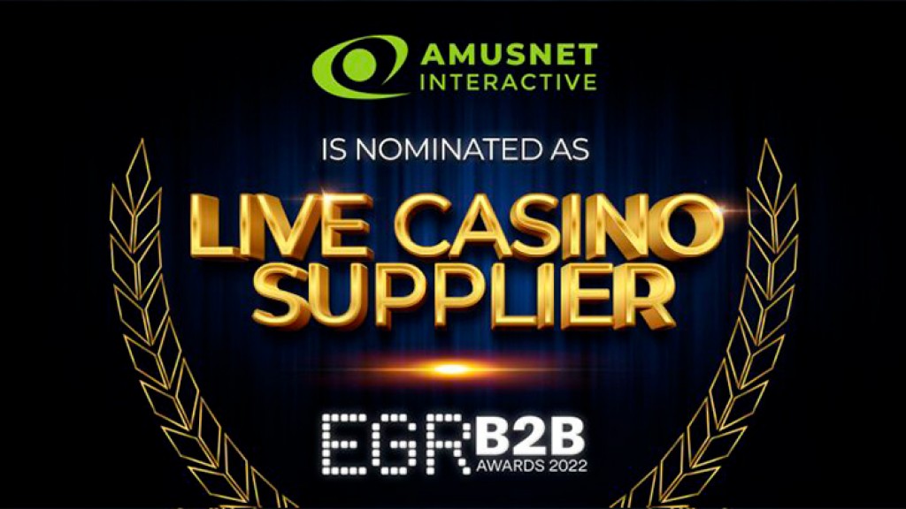 Amusnet Interactive is nominated in the Live Casino Supplier category at the EGR B2B Awards