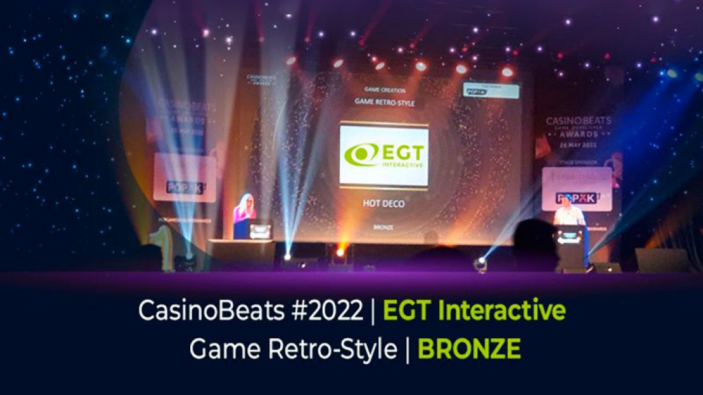 Bronze for EGT Interactive at CasinoBeats Summit in Malta, Game Developer Awards 2022