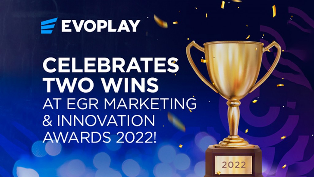 Evoplay had two wins scored at the EGR Marketing & Innovation Awards