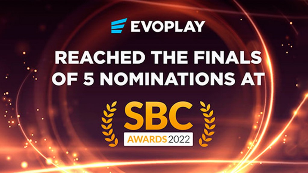Evoplay made it into 5 shortlists for the SBC Awards 2022