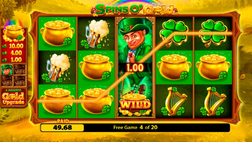 Blueprint Gaming´s Spins O´ Gold Fortune Play promises fun at the end of its rainbow 
