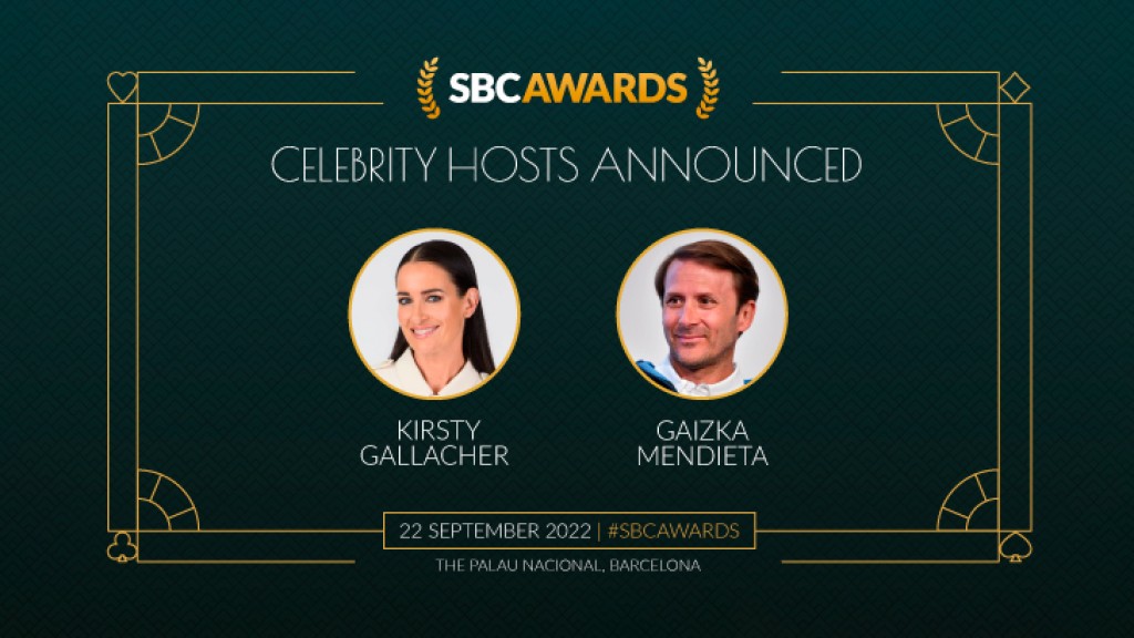 Gaizka Mendieta and Kirsty Gallacher to co-host SBC Awards 2022 in the majestic Palau National in Barcelona