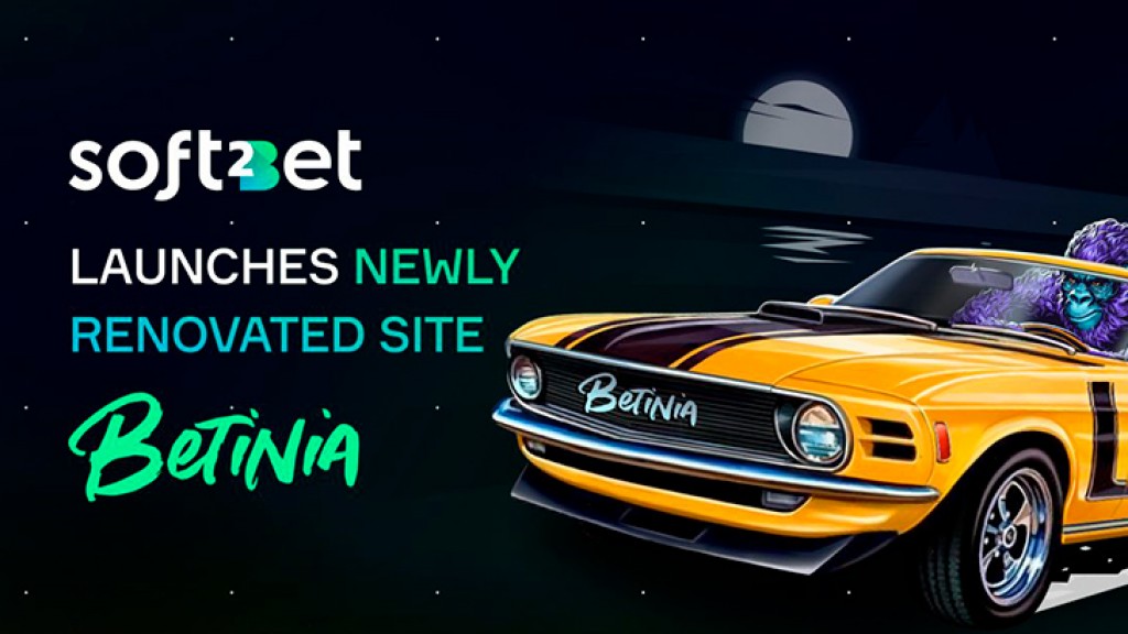 Soft2Bet announce that its newly upgraded brand Betinia is now live