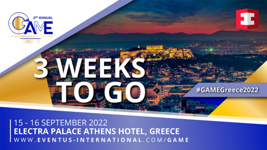 3 Weeks Until GAME Greece - Limited Seats Remaining