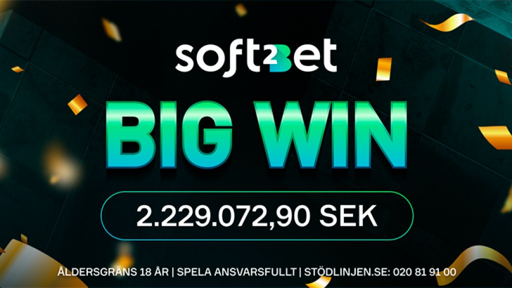 Lucky player wins big on Soft2Bet casino
