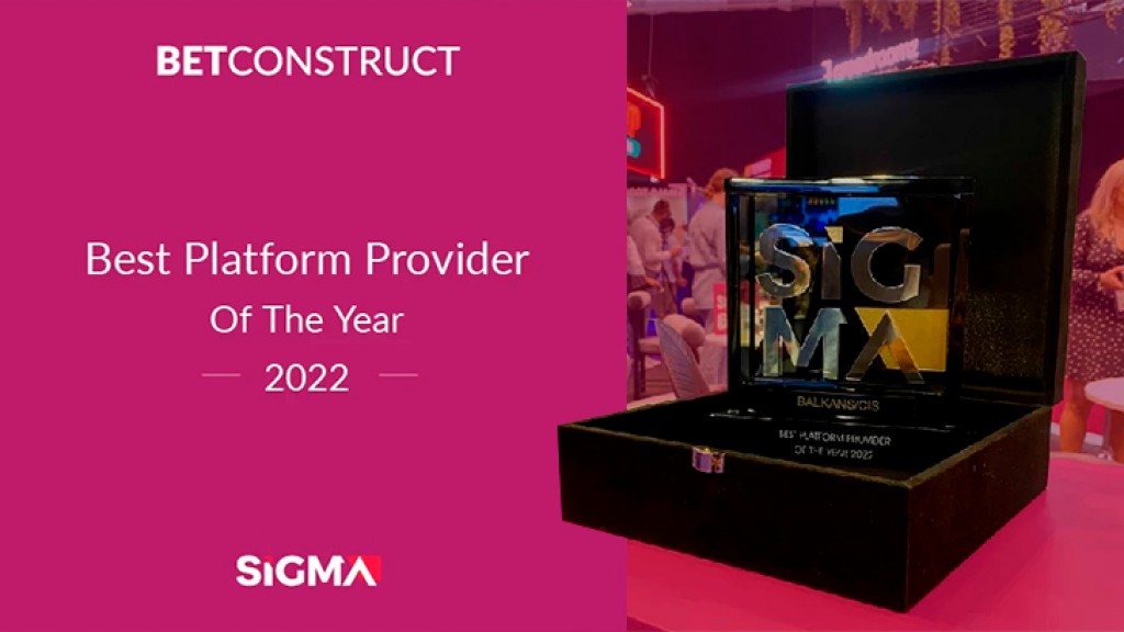 BetConstruct is recognized Platform provider of the year at SiGMA Balkans & CIS