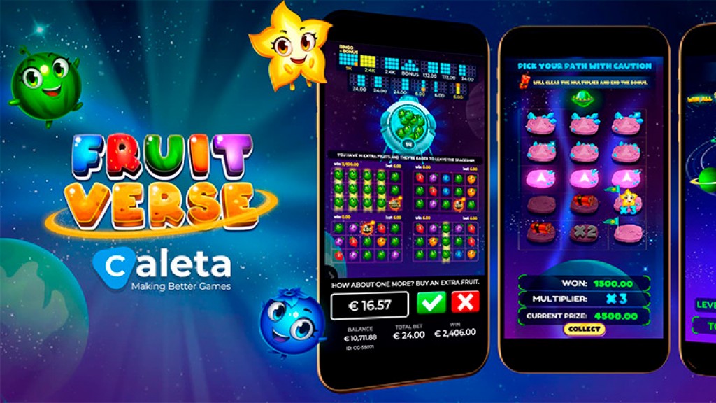 New game Fruitverse from Caleta Gaming takes players across spacetime