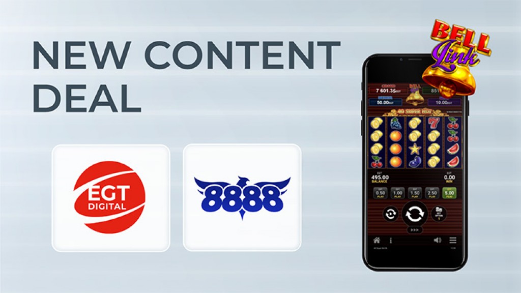 EGT Digital´s gaming content is live on 8888.bg