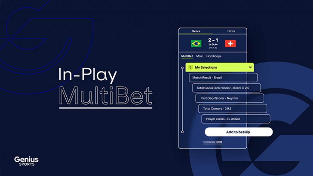 Genius Sports launches In-Play MultiBet for the next generation of same game parlay bets