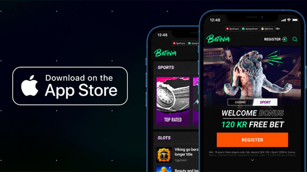 Soft2Bet launches a new Mobile App for Swedish brand, Betinia 
