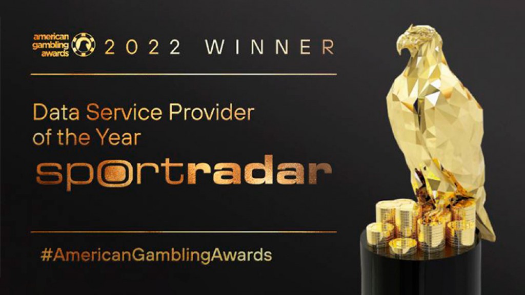 Sportradar is the American Gambling Awards Data Service Provider of the Year