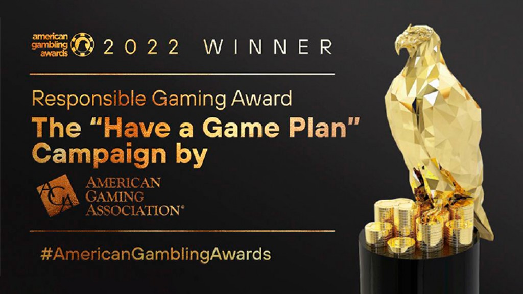 AGA´s Have a Game Plan® Campaign Wins the American Gambling Awards Responsible Gaming Award