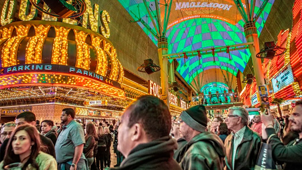 Downtown Las Vegas sets gaming-win record at USD 90 M