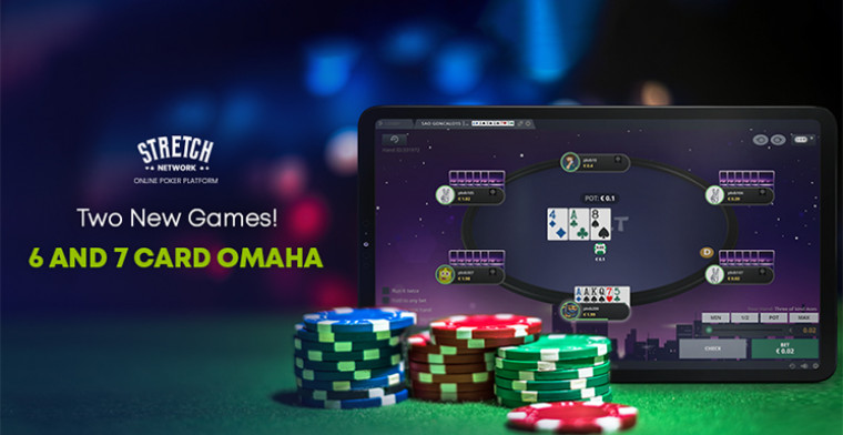 Stretch Network released 6 and 7 card Omaha games