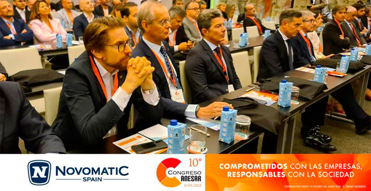 NOVOMATIC Spain confirma su participación en el 10º congreso ANESAR