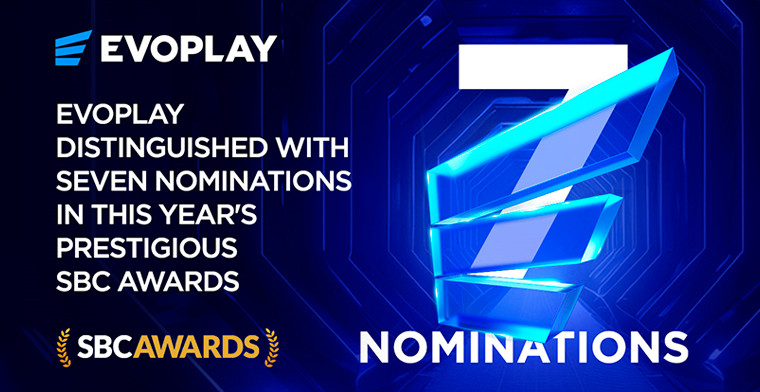 Evoplay celebrates seven nominations at SBC Awards