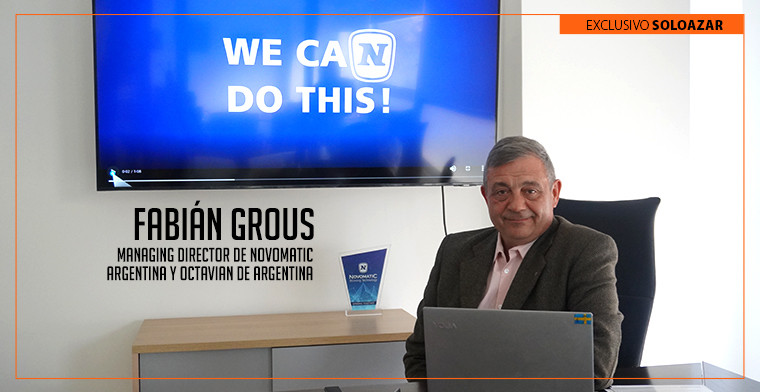 “El jugador argentino es muy exigente y fiel a las nuevas tendencias del mercado”: Fabián Grous, Novomatic