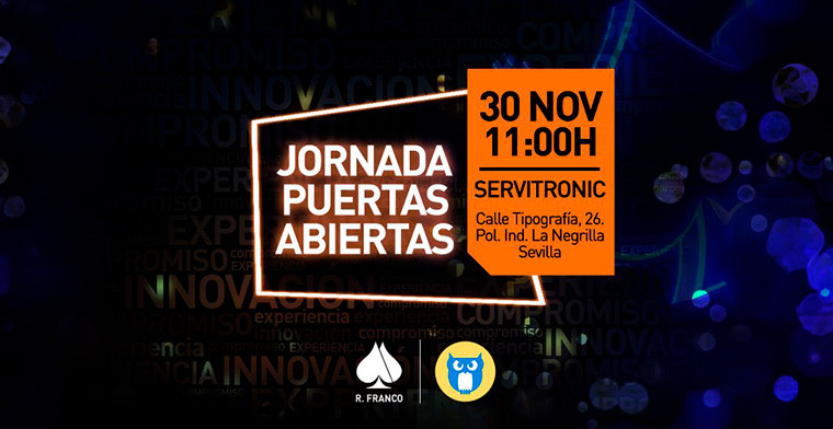R.Franco expondrá sus productos en las Jornadas de Puertas Abiertas de Servitronic