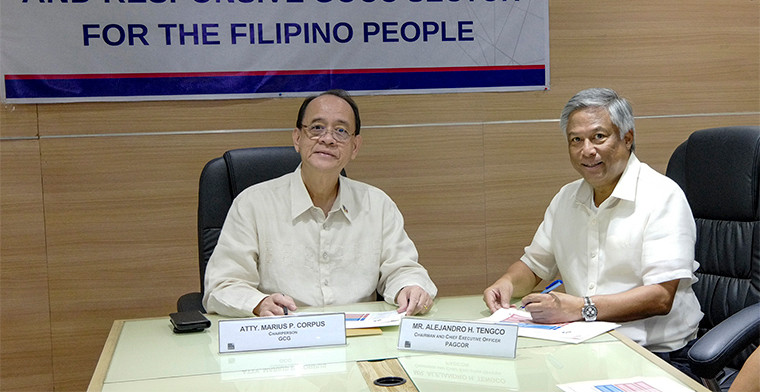 PAGCOR, GCG sign 2024 performance target