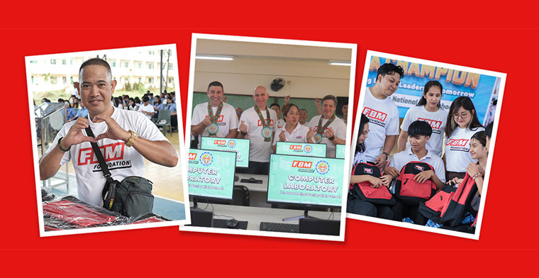 FBM Foundation boosts digital educational progress with donations in schools of Laguna and Cavite