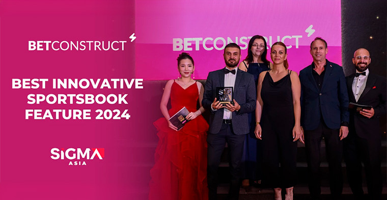 BetConstruct gana el premio a la mejor solución innovadora de apuestas deportivas 2024 en los premios SiGMA Asia