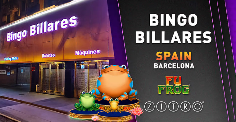Zitro's Fu Frog game arrives at Bingo Villares in Barcelona