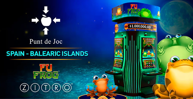Zitro's Fu Frog hops into Punt de Joc Slot Arcades in the Balearic Islands