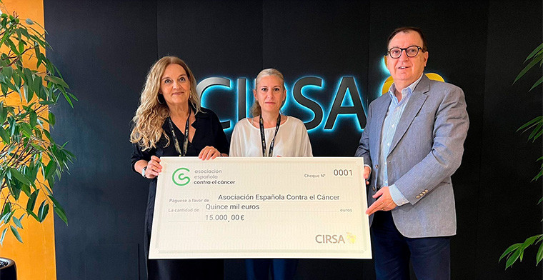 CIRSA hace donación a la Asociación Española Contra el Cáncer