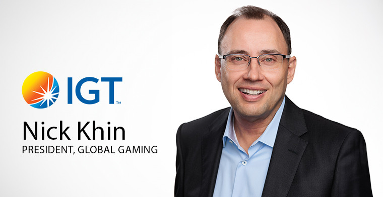 IGT nombra a Nick Khin como presidente de juegos globales