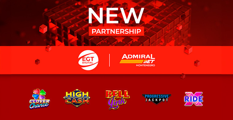 AdmiralBet has enhanced its partnership with EGT Digital for Montenegro