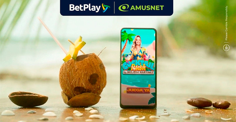 Amusnet anuncia Cocktail Rush con la estrella colombiana Melissa Martínez