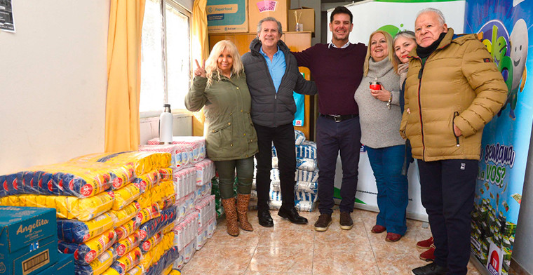 Lotería de la Provincia entregó una tonelada de alimentos a la ONG Nueva Capital 