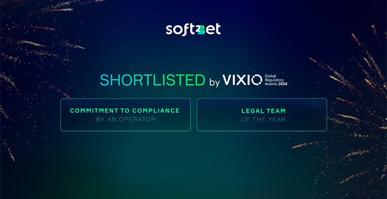 Soft2Bet preseleccionado en dos categorías de los Vixio Regulatory Awards 2024