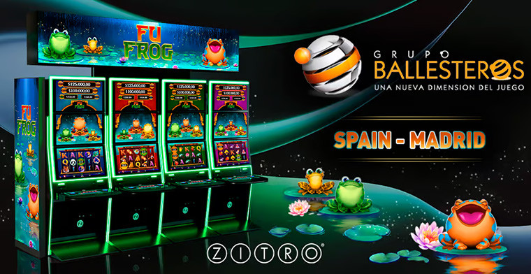 Zitro's popular Fu Frog is now available at Bingo Pegaso